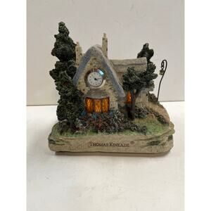 Thomas Kinkade cedar nook lighted ceramic cottage, 2004
